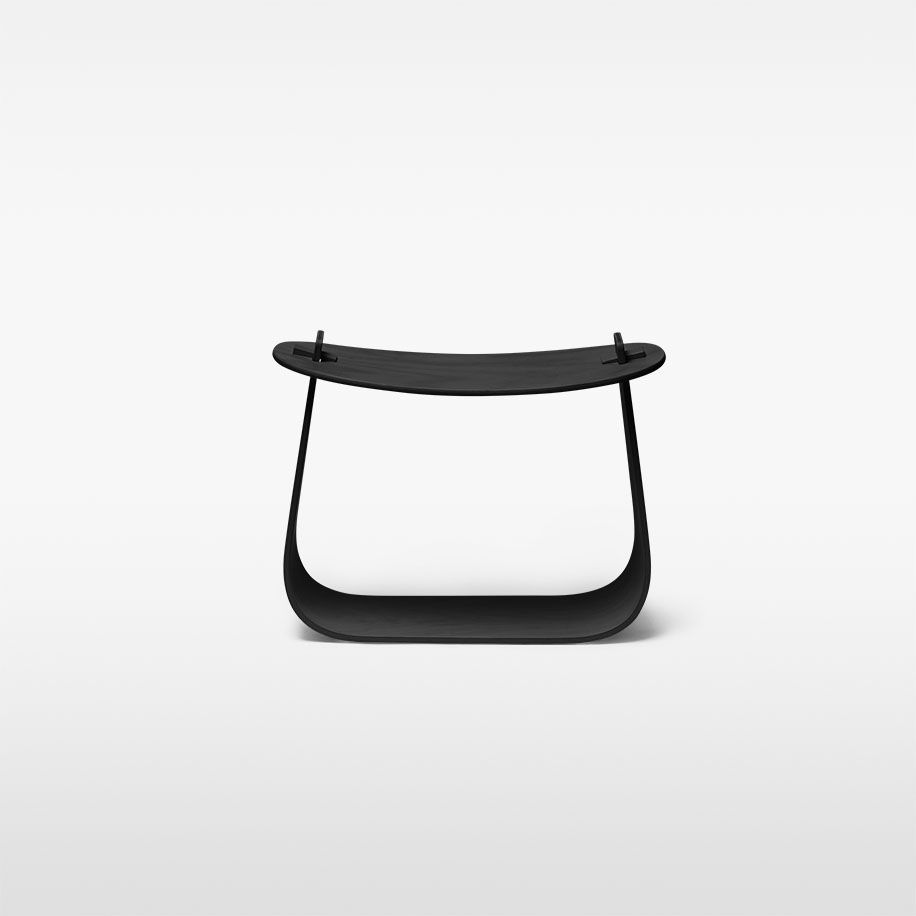 Contemporary stool - HARRY - Massproductions - oak
