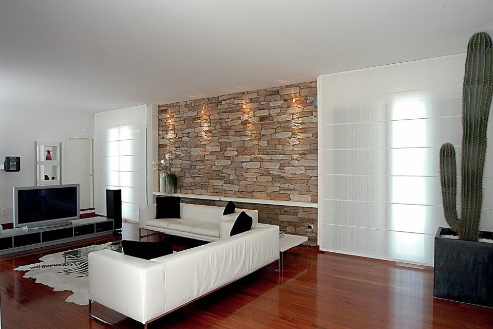 Stone wall cladding panel - SIERRA NEVADA - BIOPIETRA - interior ...