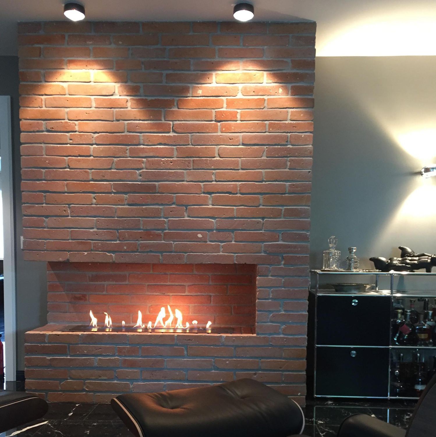 Bioethanol Fireplace Contemporary Open Hearth Built In