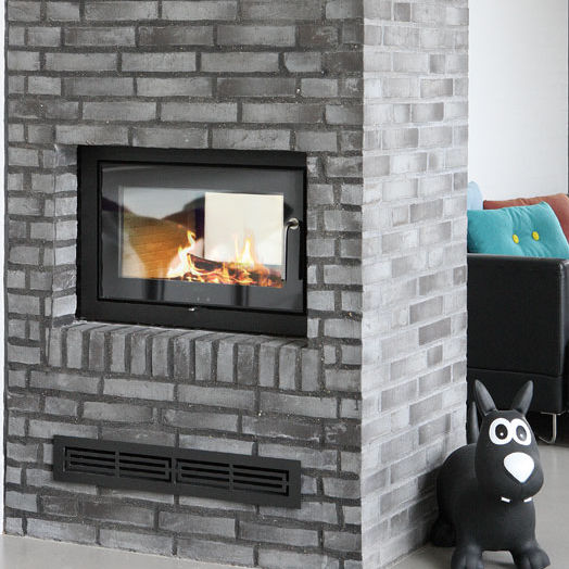 Double Sided Wood Burning Fireplace Insert 