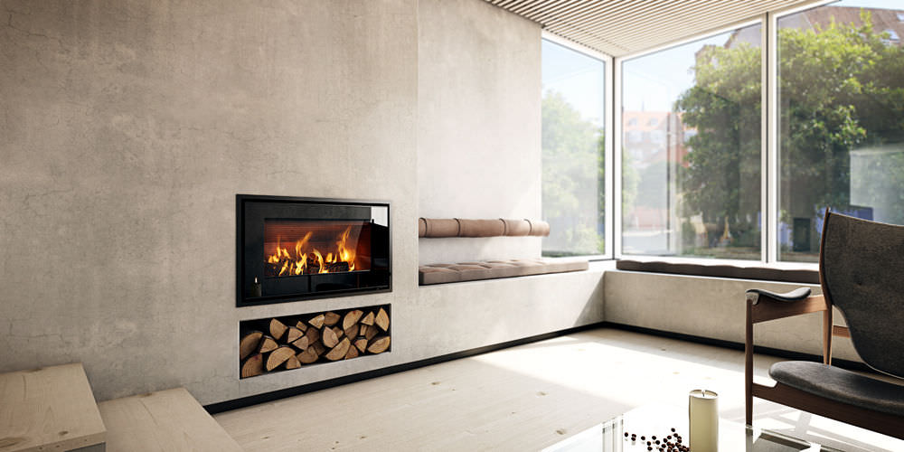 Wood-burning fireplace insert - 700 - RAIS