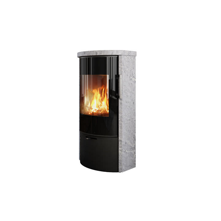 Wood heating stove - RINA - RAIS - 0 - 5 kW / contemporary / steel