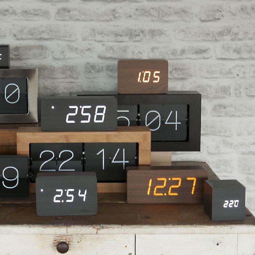 Contemporary clock TUBE KARLSSON CLOCKS table / digital