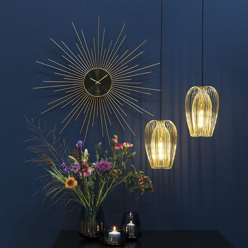 Contemporary clock Extreme Peony KARLSSON CLOCKS wallmounted