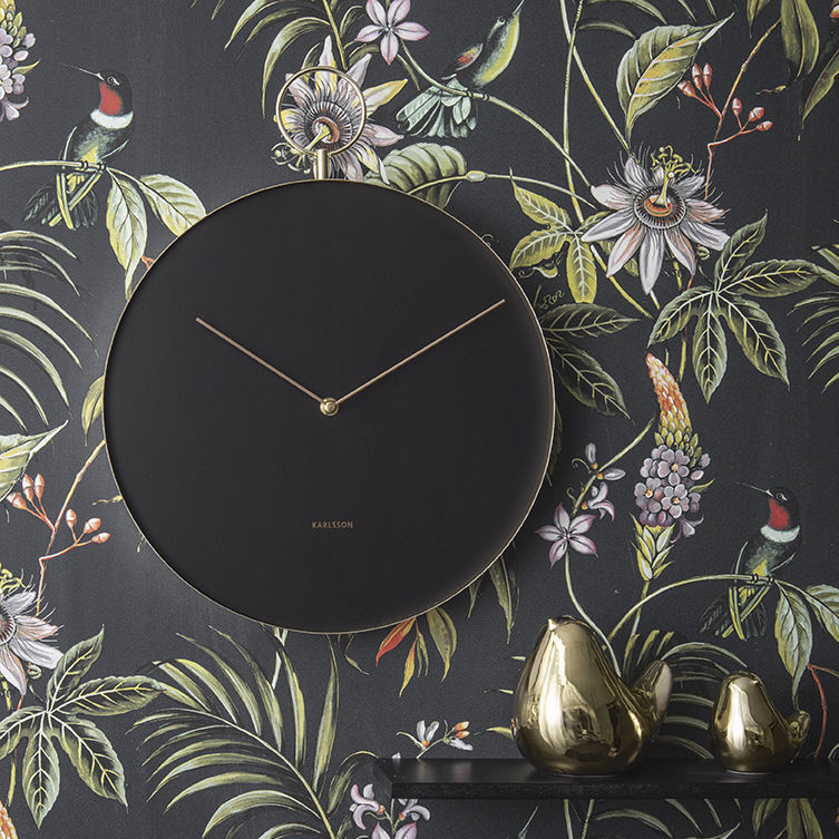 Contemporary clock Hook KARLSSON CLOCKS wallmounted / analog / steel