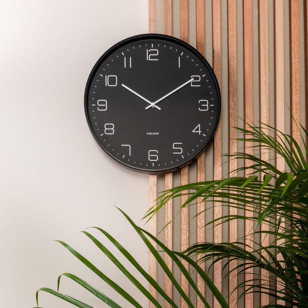 Contemporary clock Lofty KARLSSON CLOCKS wallmounted / analog / iron