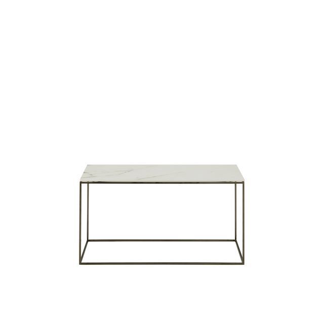 Contemporary coffee table - SPACE - CINNA - steel / porcelain stoneware ...