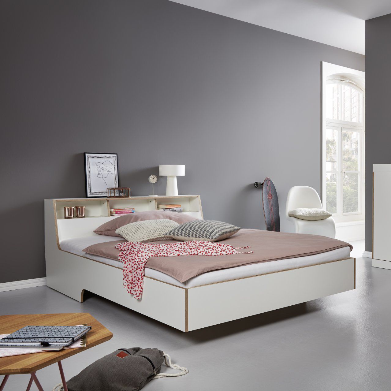 Floating bed SLOPE Mueller Moebelwerkstätten double