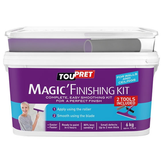 Smoothing coating MAGIC'FINISHING KIT TOUPRET finishing / indoor