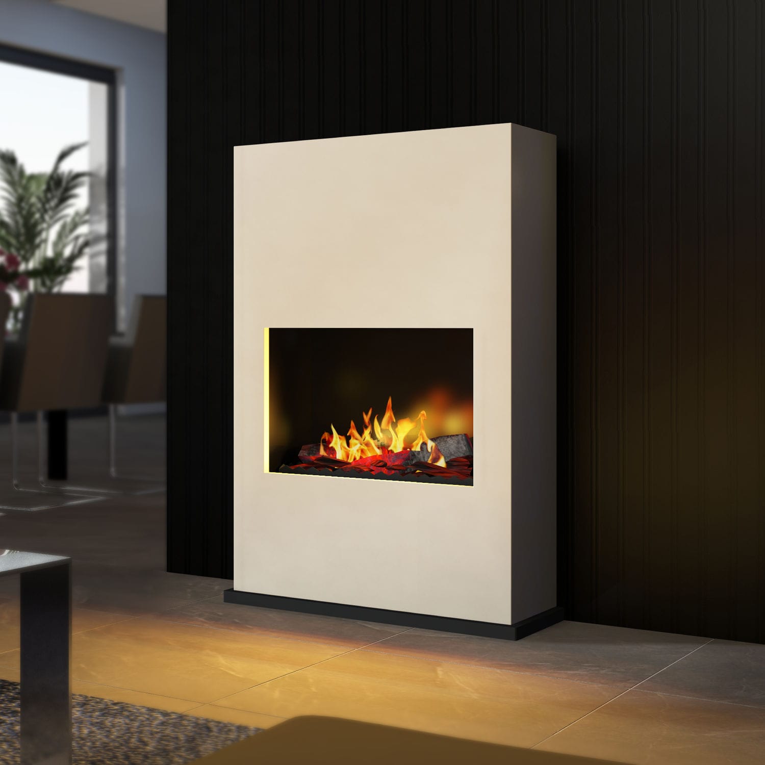 Bioethanol Fireplace Electric Contemporary Open Hearth