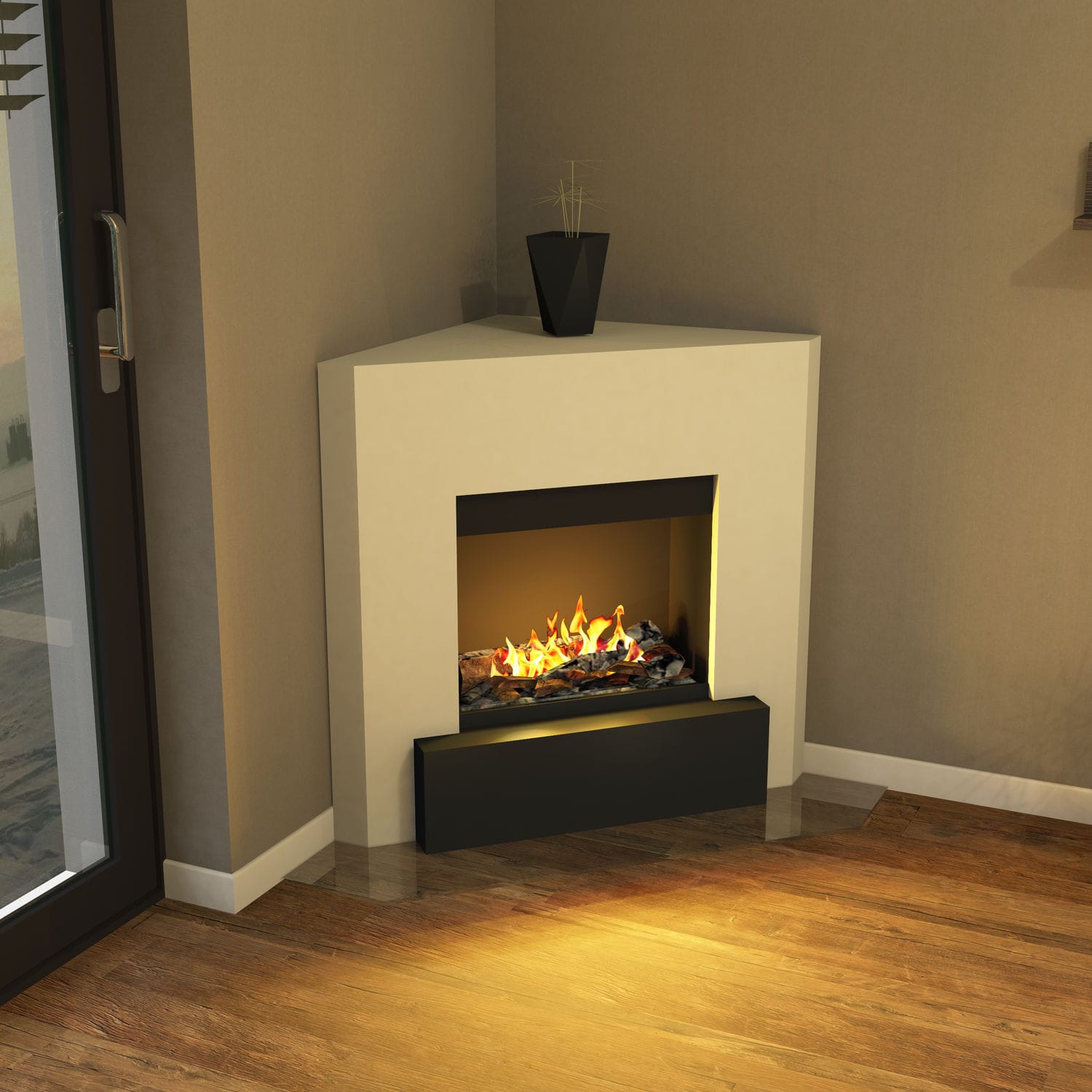 Modern Corner Electric Fireplace Mriya Net   94552 15787635 