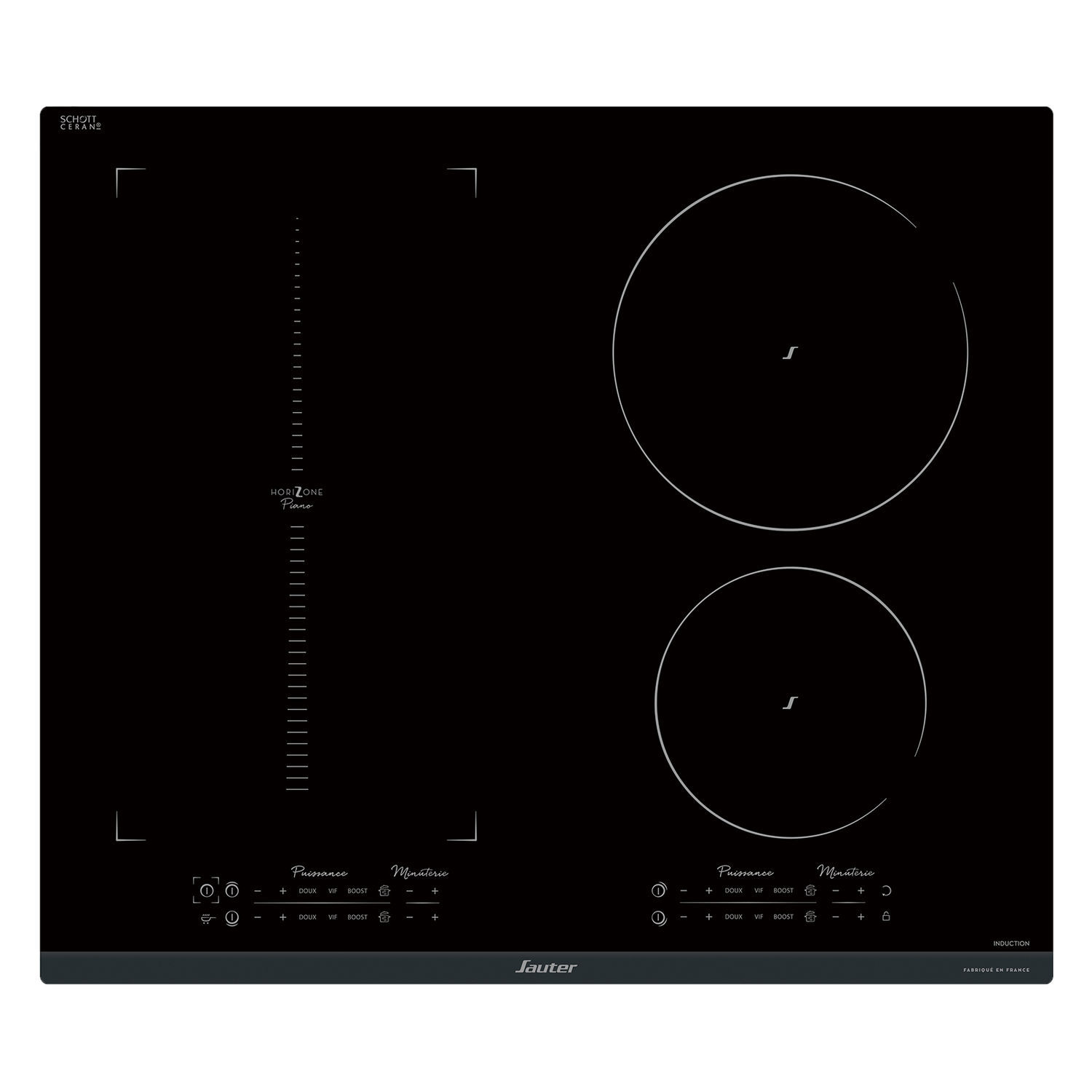 Induction cooktop SPI9648BP Sauter vitroceramic / 4 burner / builtin