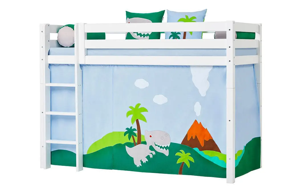 Loft bed DINOSAUR Hoppekids single contemporary child s