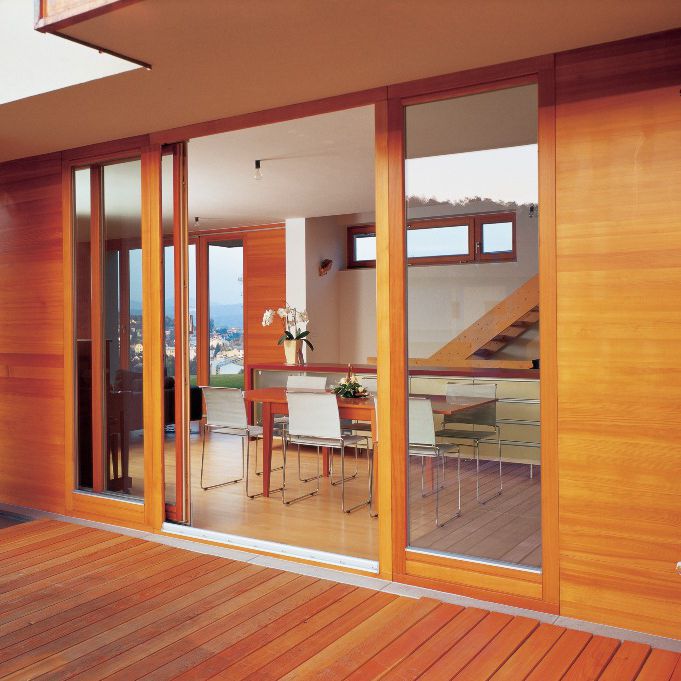 Aluminum window - M SORA - tilt-and-slide / double-glazed / thermally ...