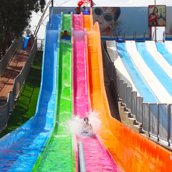 Upright water slide - MAT-RACER - Van Egdom - for water park