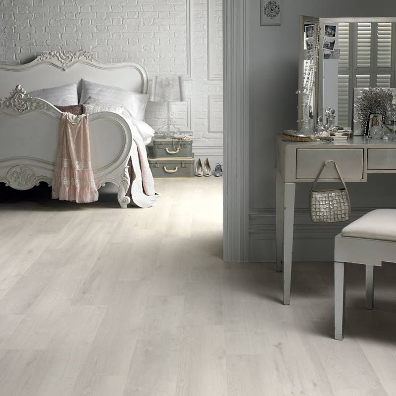 white vinyl flooring