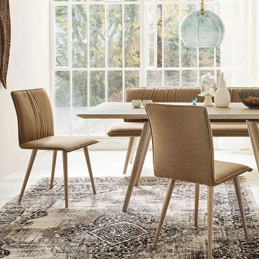 Contemporary dining chair LISTO ANREI Reisinger GmbH fabric