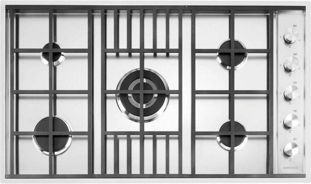 Gas cooktop LAB F.lli Barazza Srl 5 burner / builtin / with knobs