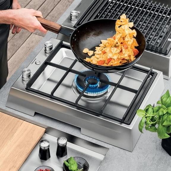 Stainless steel cooktop THALAS F.lli Barazza Srl electric / 1 burner / countertop