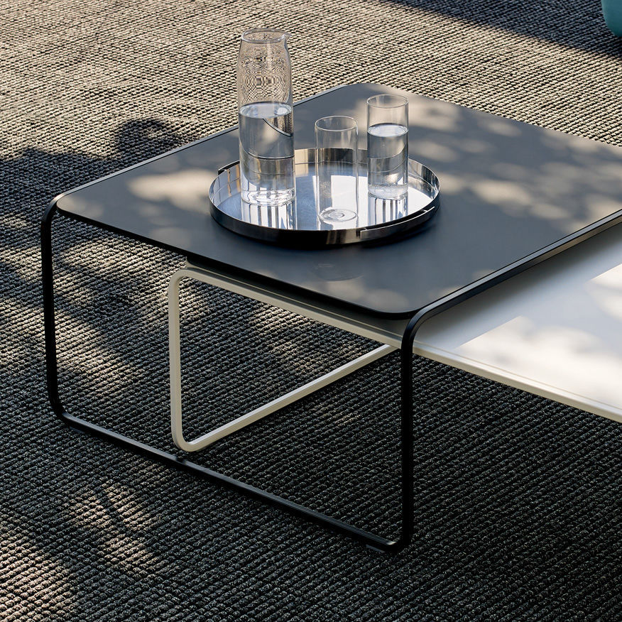 Contemporary coffee table - TOE' - Lapalma - HPL / stainless steel