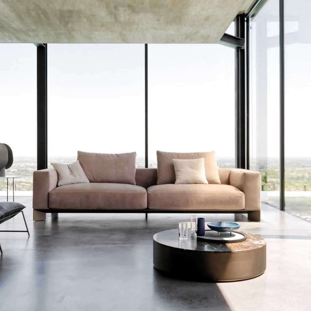 Modular sofa EASTON désirée divani beige / red / fabric