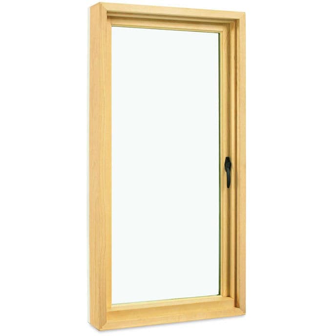 Casement window PUSH OUT MARVIN wooden / aluminum / doubleglazed