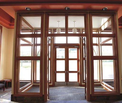 Entry Door Swing Wooden Commercial Marvin