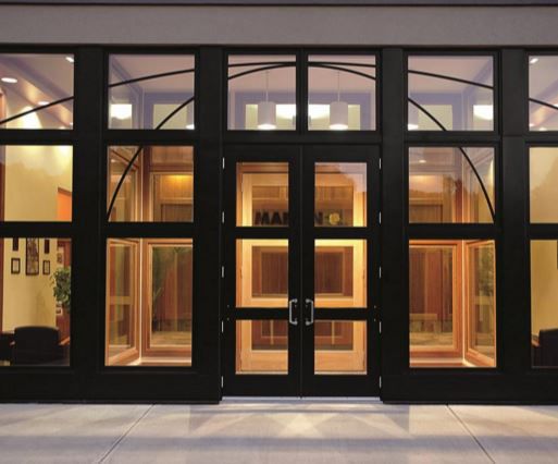 Entry Door Swing Wooden Commercial Marvin