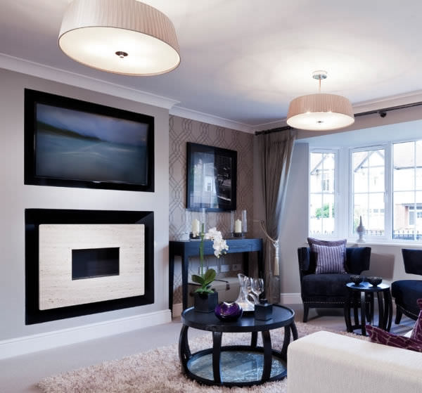 Gas Fireplace Contemporary Open Hearth Built In Bespoke