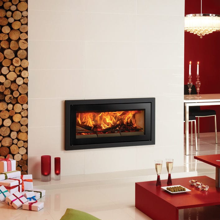 Doublesided fireplace insert STUDIO PROFIL STOVAX & GAZCO wood