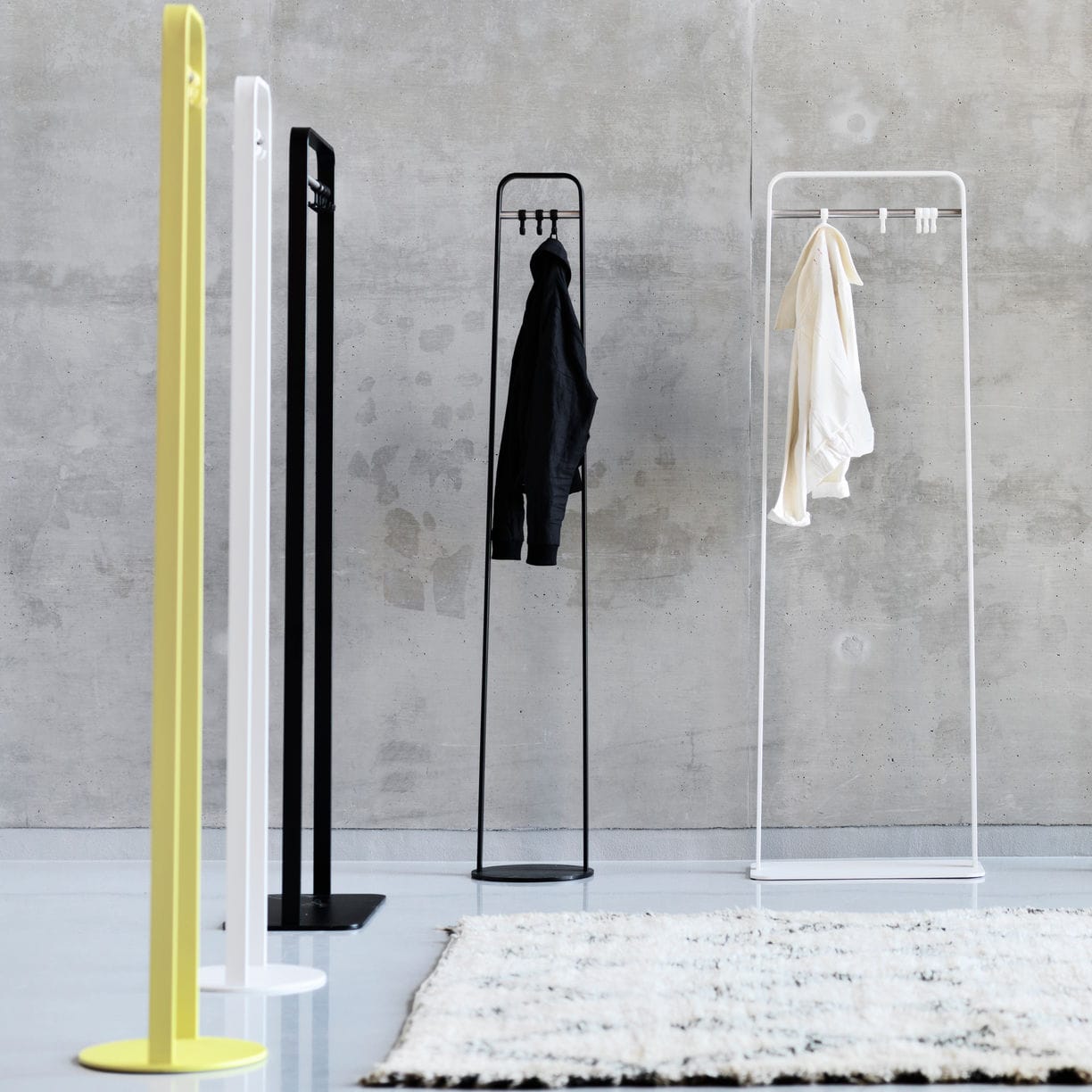 Floor coat rack KAARI Martela contemporary / steel / black