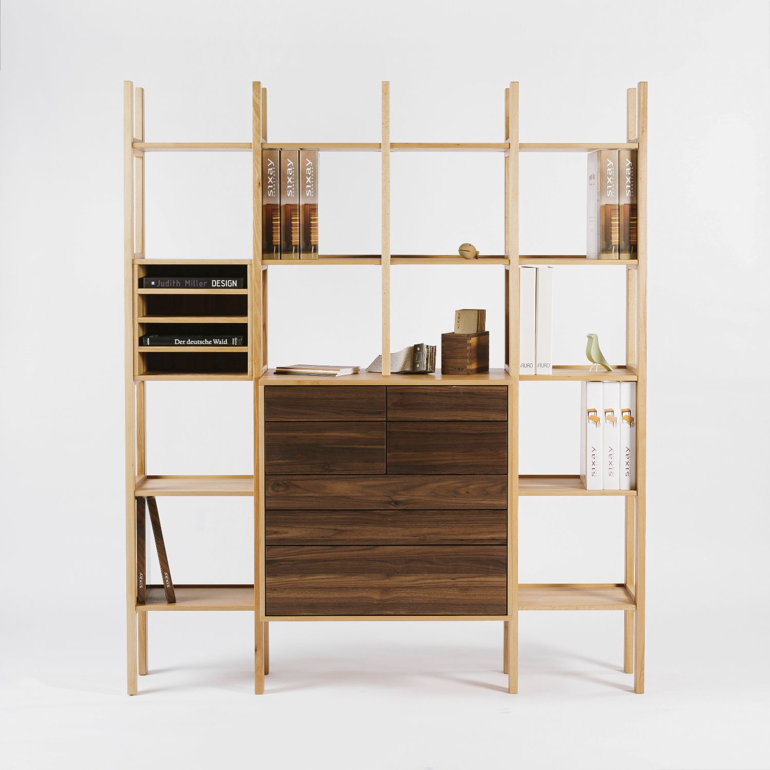 Wallmounted shelving system OFFISIX sixay furniture self