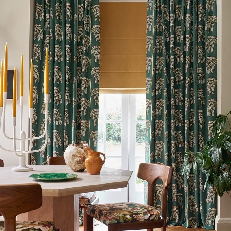 Curtain fabric HELIO Jane Churchill patterned / polyester / cotton