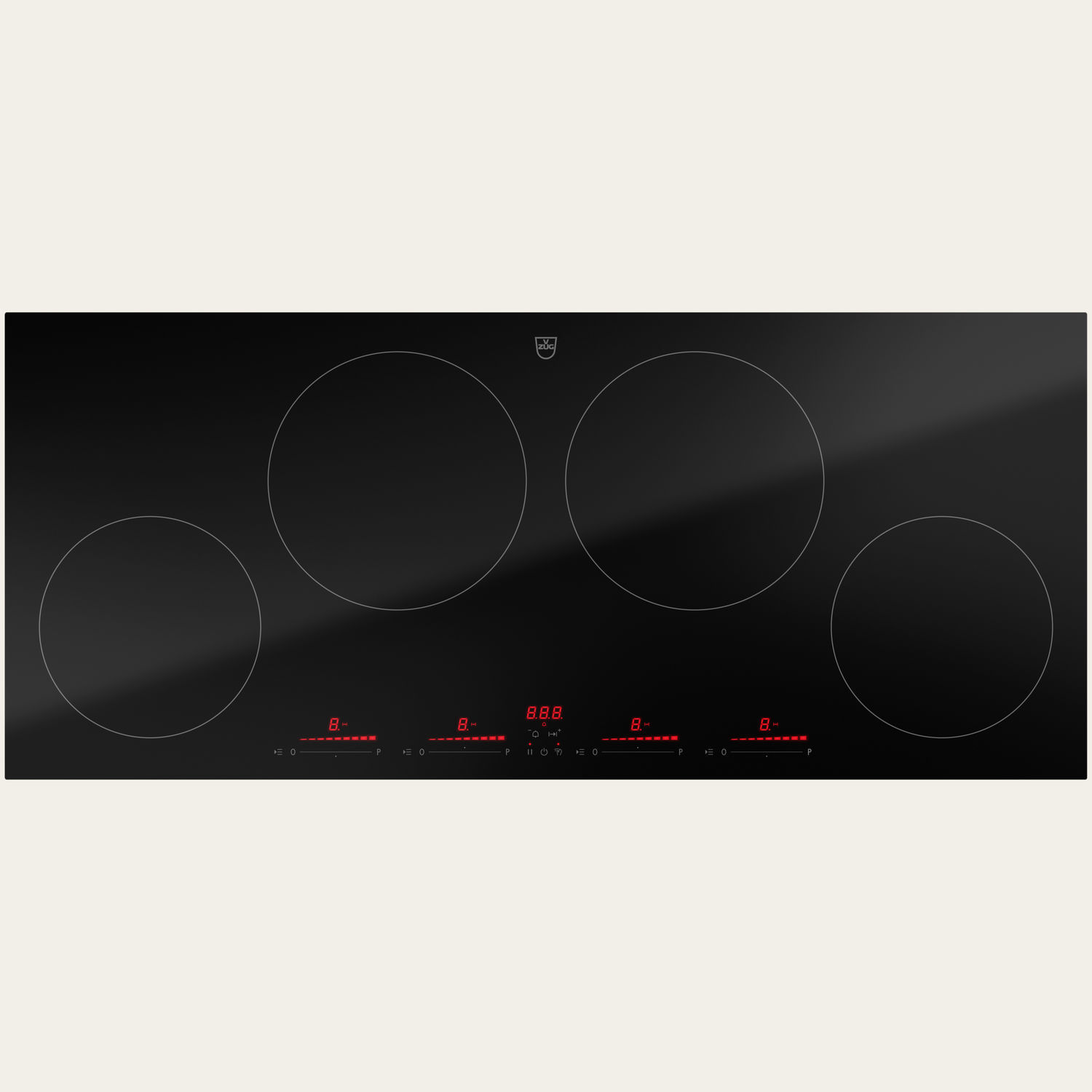 Induction cooktop V4000 I904 VZUG AG 4 burner / builtin / with