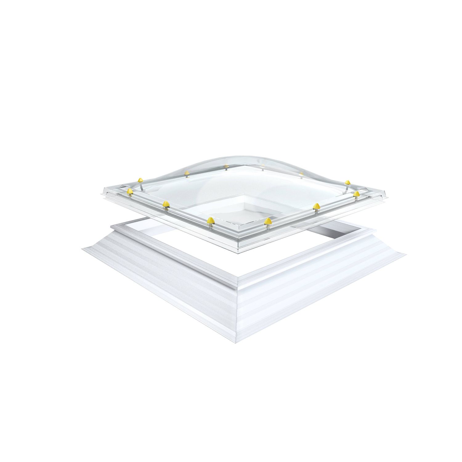 Acrylic dome skylight / glass / curved / for flat roofs SPHERICAL