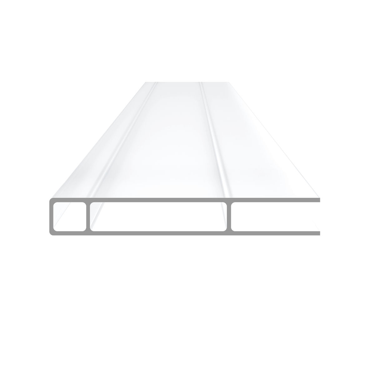 PVC roofing sheet S2P SKYLUX translucent / with UV protection / flat