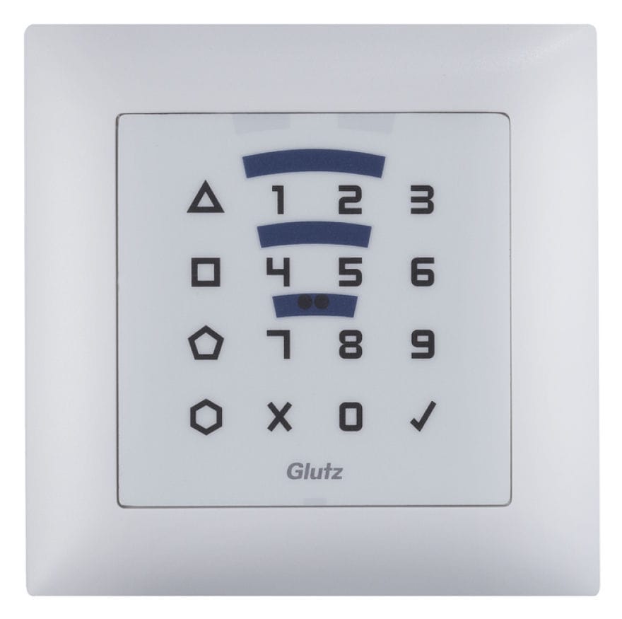 Access control code keypad - 82200 - Glutz - wall-mounted / wireless / RFID