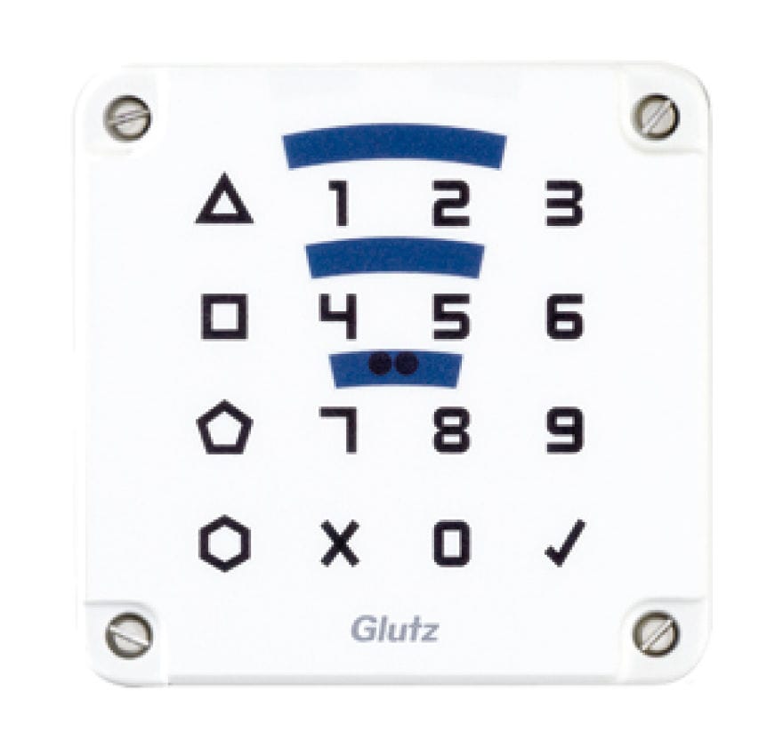 Access control code keypad 82400 Glutz wallmounted / wireless / RFID