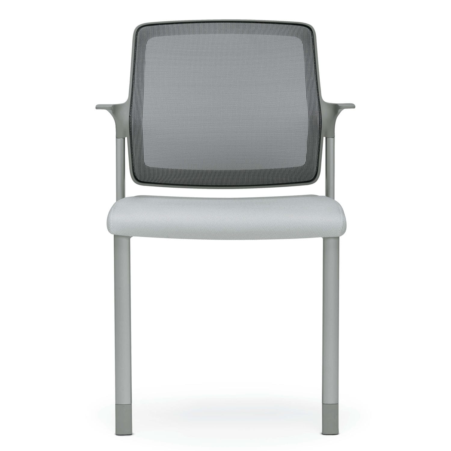 Contemporary visitor chair EVO Allsteel mesh / highback / gray
