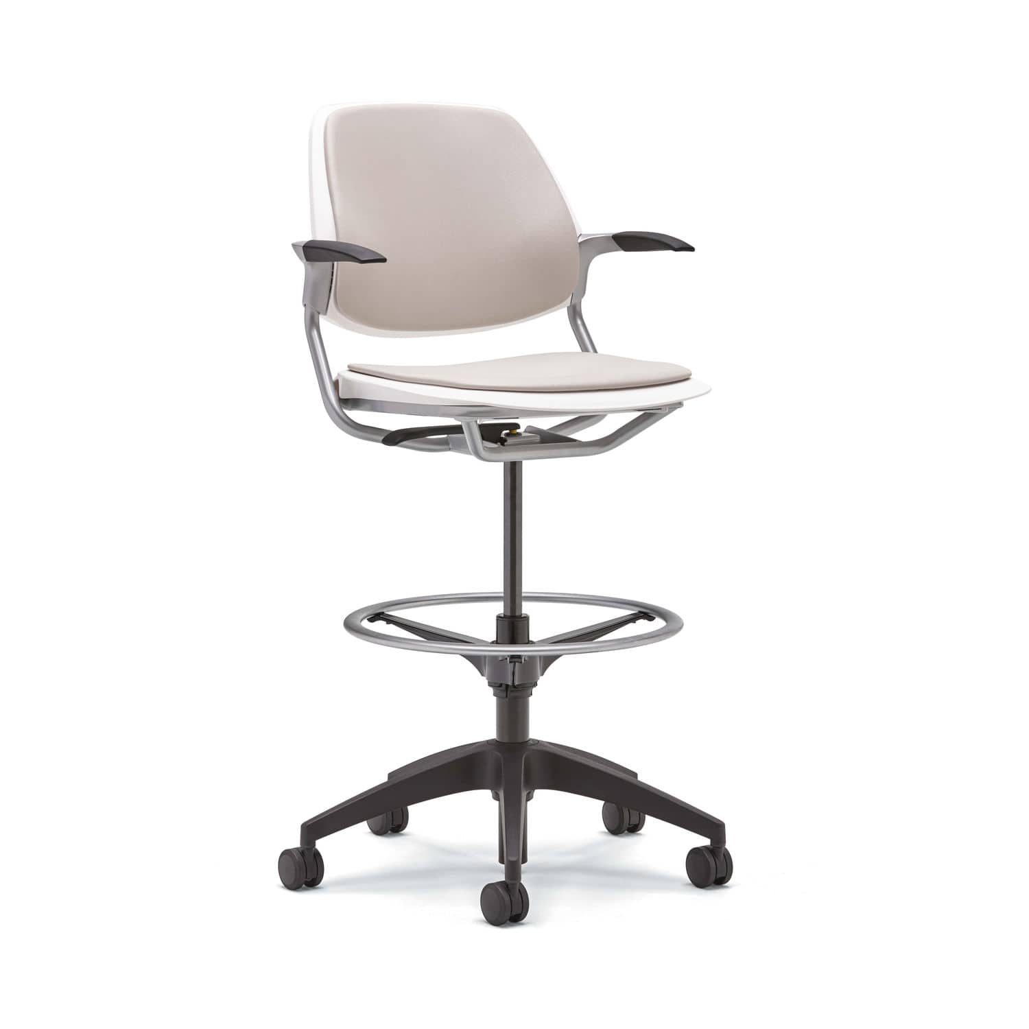 Contemporary office stool INSPIRE Allsteel fabric / plastic