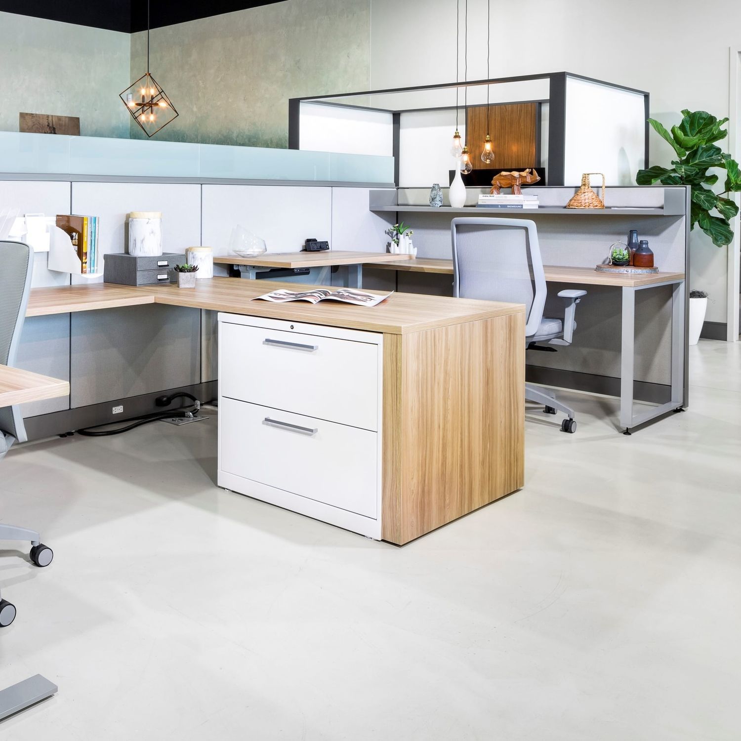 Floor-mounted office divider - OPTIMIZE - Allsteel - desk mounted ...