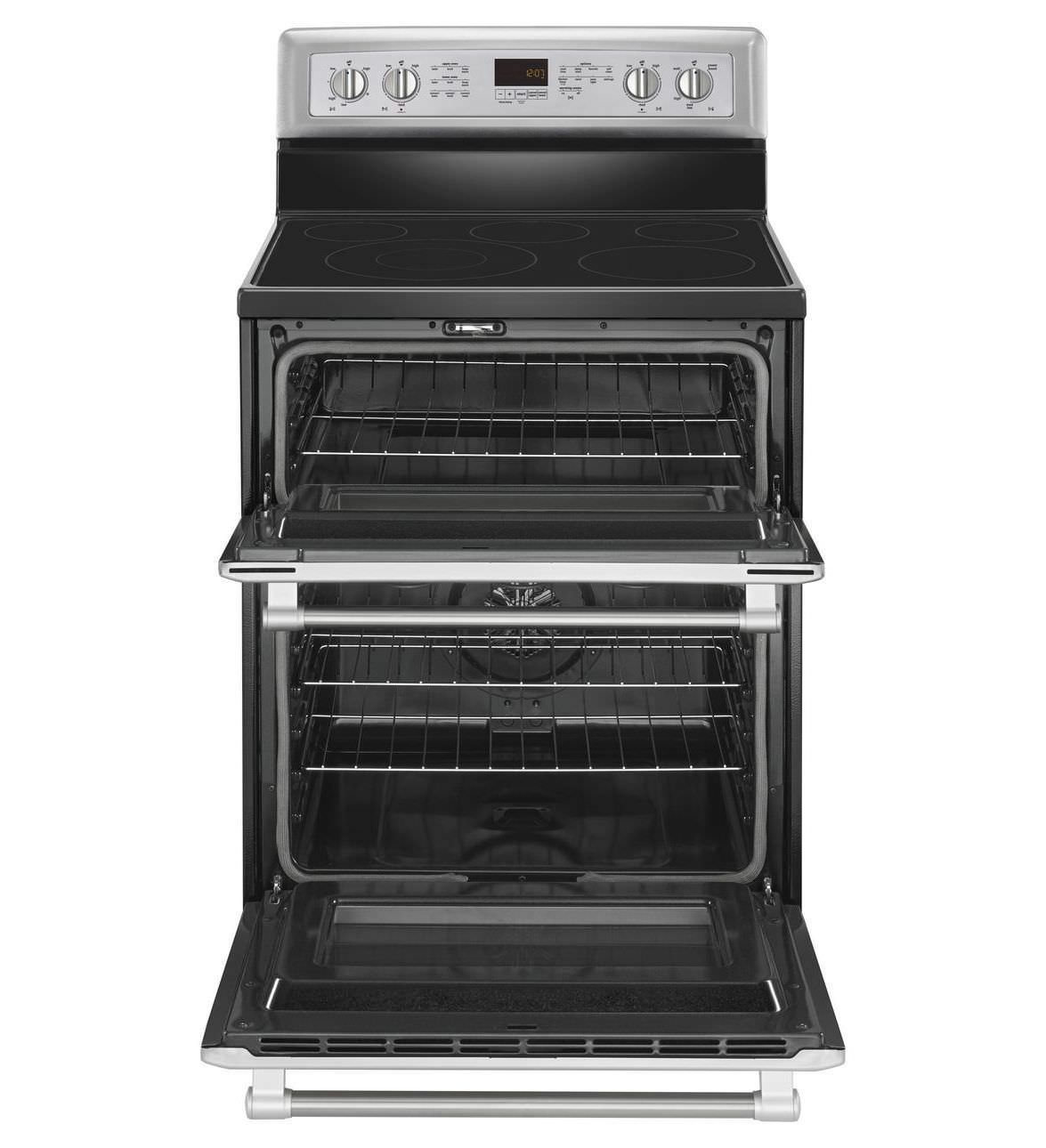 maytag electric stove double oven