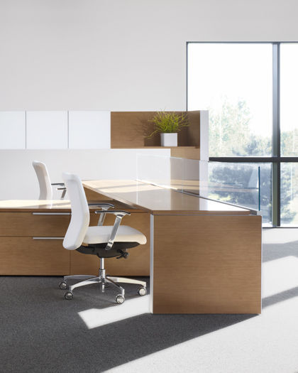 Workstation desk - SILEA OPEN OFFICE - Gunlocke - contemporary / wooden ...