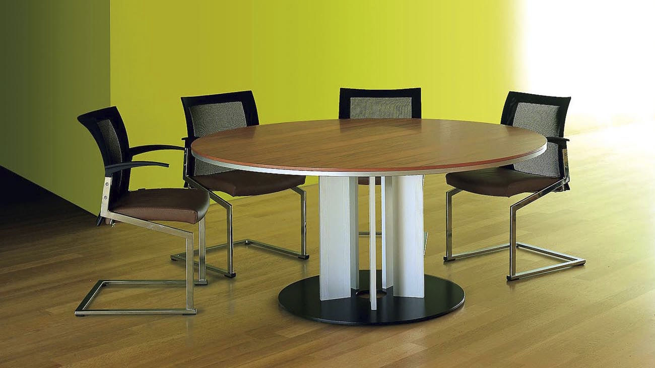 Contemporary boardroom table SITAGPRIME SITAG wooden / round