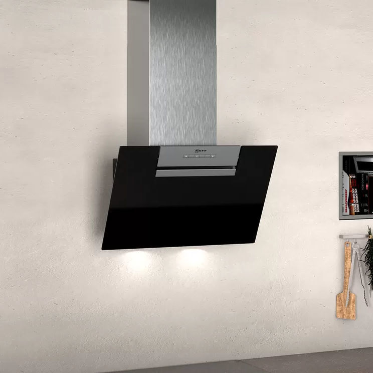 Wallmounted range hood D65IEE1S0B NEFF ducted / with builtin