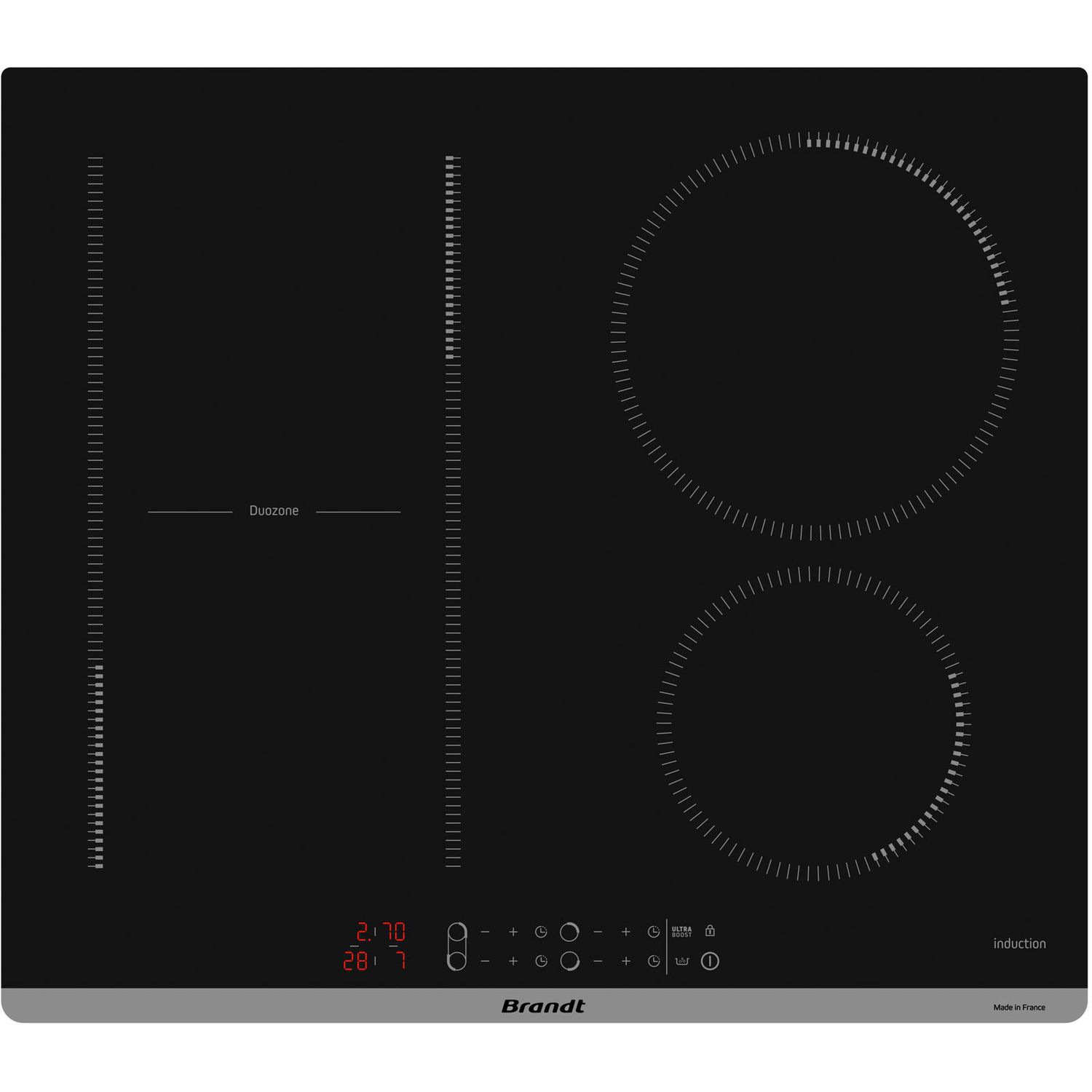 Induction cooktop BPI164DUB Brandt 4 burner / builtin / with