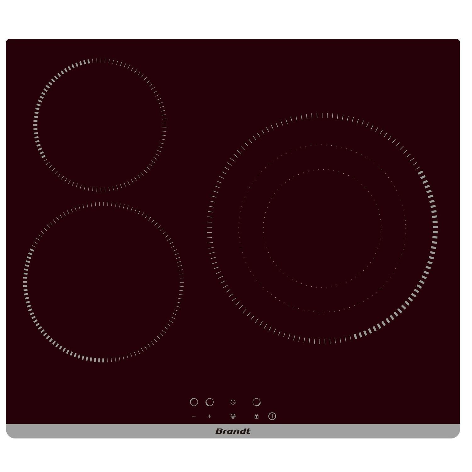 Induction cooktop BPV6322B Brandt vitroceramic / 3 burner / builtin