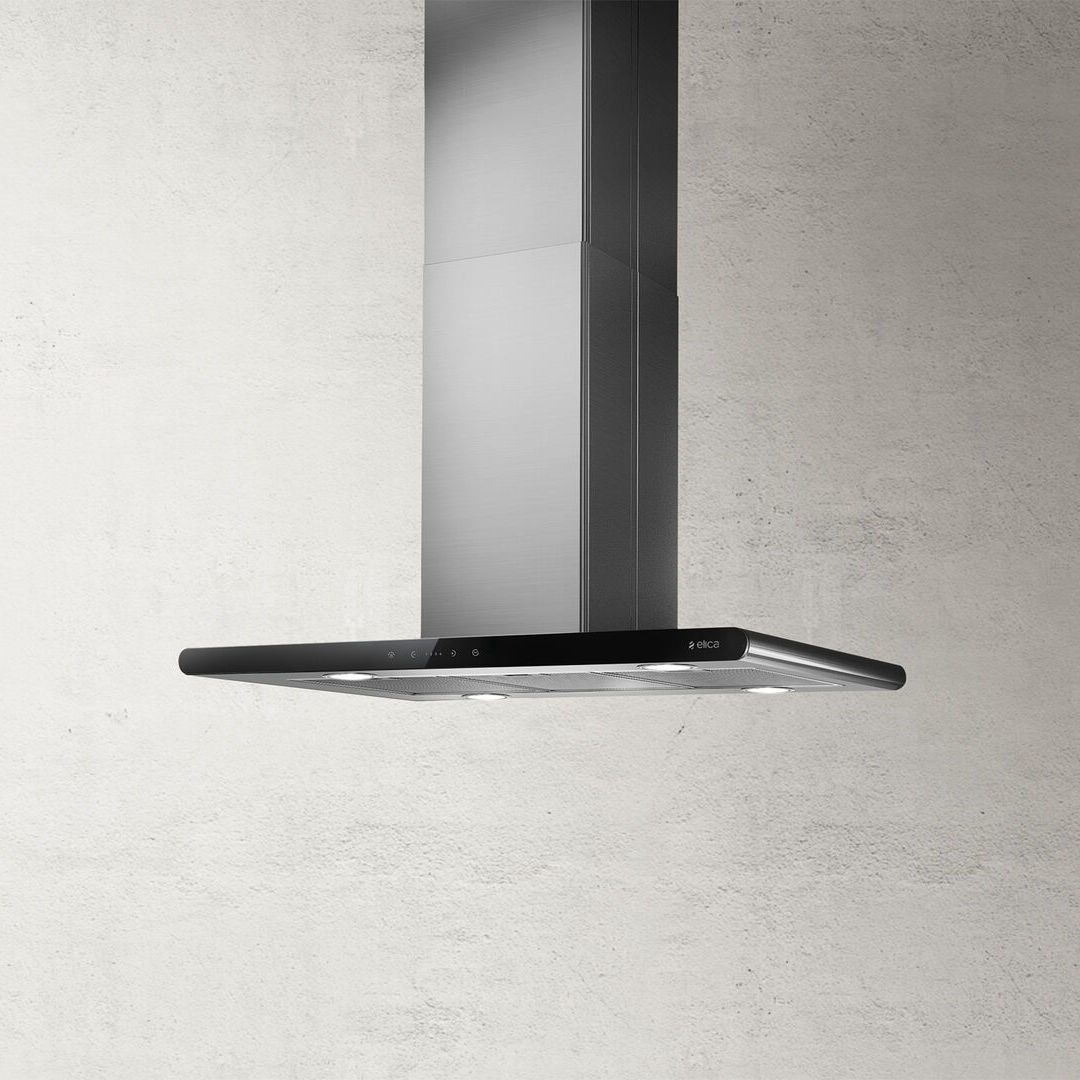 Island range hood GALAXY Elica ducted / with builtin lighting