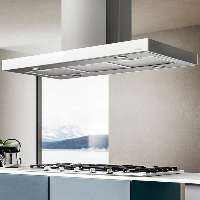 Island range hood JOY Elica ducted / with builtin lighting