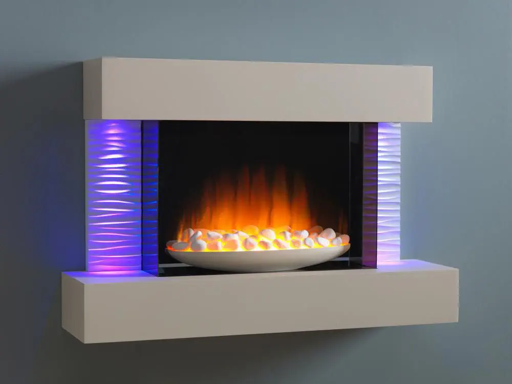 Electric Fireplace Luma 900 Flamerite Fires Contemporary Closed Hearth Wall Mounted - Electric Fireplace With Glass Beads Electric Fireplace Luma 900 Flamerite Fires Contemporary Closed Hearth Wall Mounted - Electric Fireplace With Glass Beads